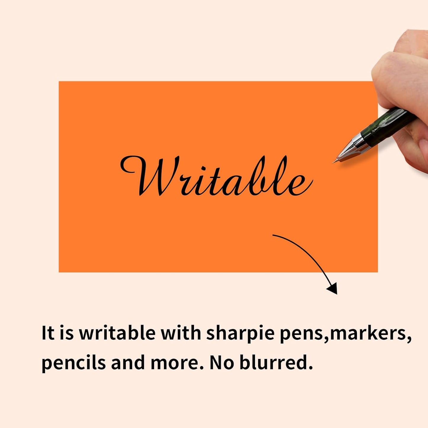 STARLIBOO 3"X5" Rectangle Colored Labels, Removable Moving Labels for Boxes, Permanent Warehouse Moving Stickers Square Label (250Labels, Orange)