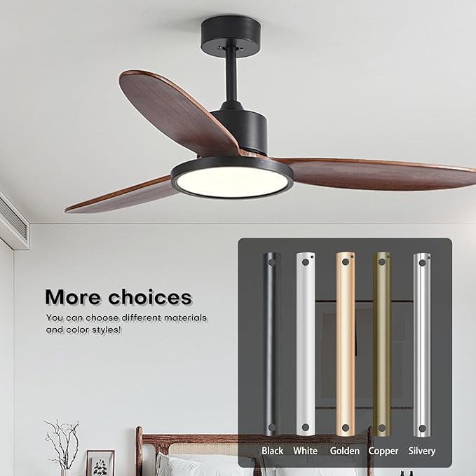 48-inch Ceiling Fan Downrod, 4-Foot White Ceiling Fan Extension Rod, 1-Inch OD, Ceiling Downrod for Various Fans (Only Fans Boom, No Thread & Cord)