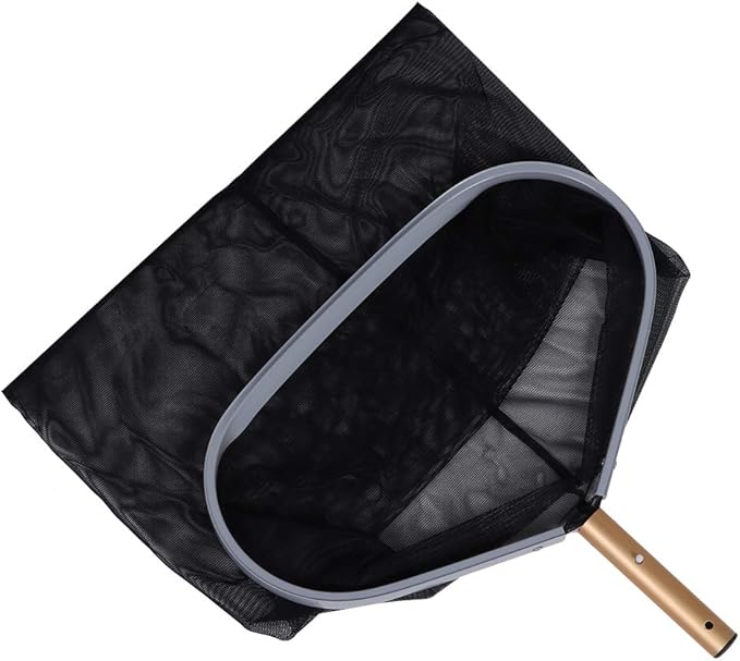 Leaf Skimmer Net for Swimming Pool, Pool Skimmer Net with Fine Mesh Rake, Heavy Duty Leaf Removal Tool Compatible with Telescopic Pole for Pool Pond Hot Tub Fountain