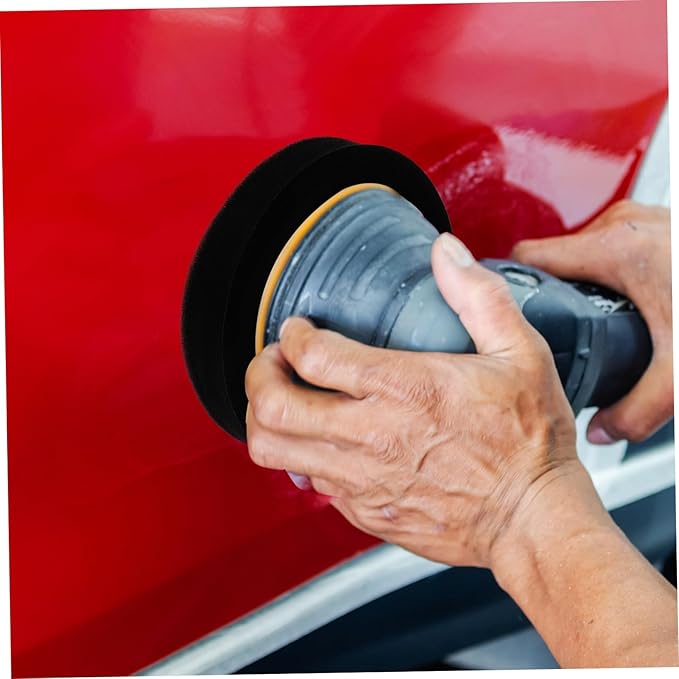CHILDWEET 1set Car Polishing Sponge Pads and Drill Buffer Attachment Kit for Waxing Self-Adhesive Waxing Wheels Versatile Buffing Pads for Auto Detailing and Home Care