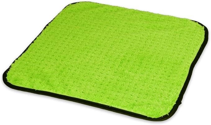 Liquid X Plush Waffle Weave Green Xtreme Microfiber Detailing Towel 16" x 16" Guaranteed Satisfaction (5 Pack)