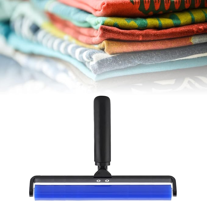 Silicone Lint Roller, Dust Removal Roller,Sticky Lint Roller with Cover Reusable Washable Travel Dust Picker Cleaner Remover Brush Value Set for Clothes, Pet,Hair,Debris,Bedroom, Living Room, Office(1