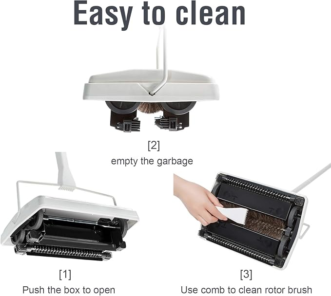 JEHONN Carpet Sweeper; Broom and Dustpan Set for Home