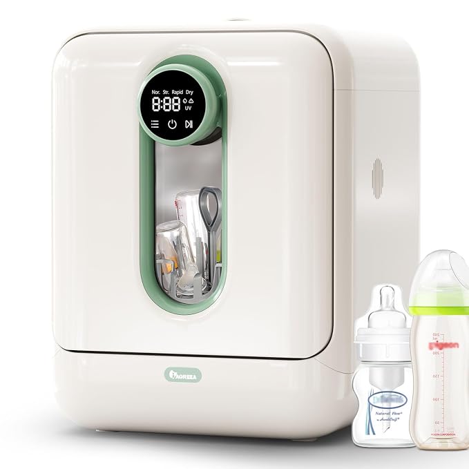IAGREEA Baby Bottle Washer, Sterilizer and Dryer, All-in-One Pro Cleaning Machine for Bottles, Pump Parts & Baby Essentials, Effortless Care, Replaces Hand Washing, BPA-Free, 72-Hour Storage