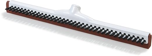 Carlisle FoodService Products Floor Squeegee Head with Scrub Bristles, 18", Red (Case of 10)