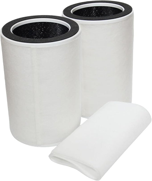 PUREBURG Replacement Filter Compatible with Airthereal Glory Days AGH400 Air Purifier,2-Pack HEPA Activated Carbon 2-in-1 & 8 Pre-Filters For Air Clean Dust VOCs Odor