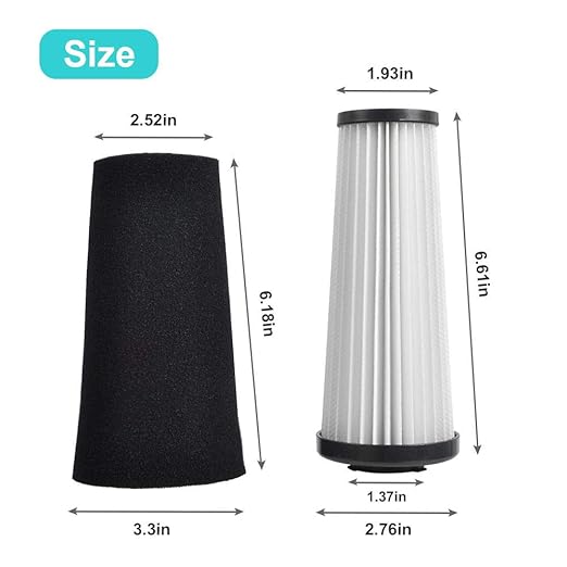 4 Pack F112 Filter Replacement & 2 Pack Style 4&5 Belt Compatible with Dirt Devil UD70161, UD70167, UD70181, UD70185 Power Max Upright Vacuum
