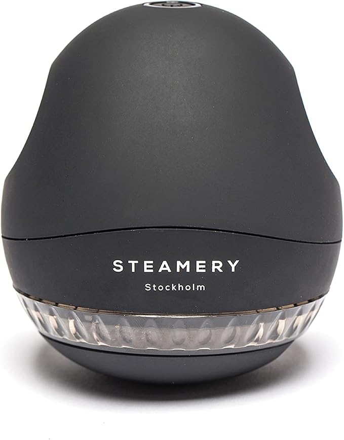 Steamery Fabric Shaver Pilo 1, Lint Remover for Pills and Bobbles, 5W, Portable, Rechargeable, Ergonomic, Scandinavian Design, Black