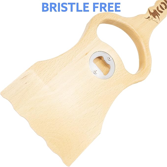 Kona Safe/Clean Wood Grill Scraper - Ideal for Cleaning Outdoor Grills | Compatible with Weber & Traeger Grills - Durable Wooden BBQ Scraper for Grill Grate, Bristle Free, Safer Than Wire Brush