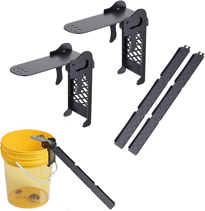 Walk The Plank Bucket Mouse Trap, Humane Auto Reset Rat Trap 5 Gallon, Reusable No Kill Multi-Catch Live Traps for Indoor Outdoor Mice Control, 2 Pack