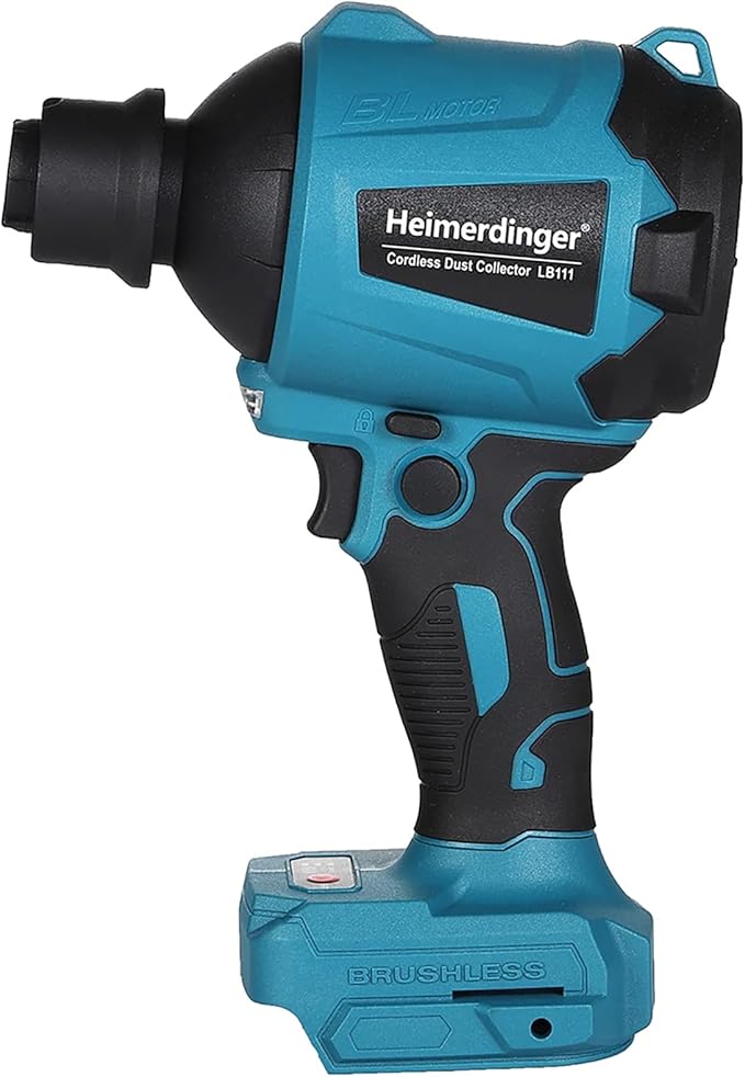 Heimerdinger High Volume Compressed Air Duster with 4.0Ah Battery and Charger Set, 3 in 1 Cordless Compressed Air Blower & Vacuum，Reusable Replacement for Canned Air
