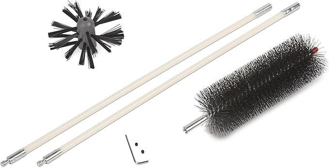 Gardus RJR601 LintEater Junior Rotary Dryer Vent Cleaning System, Removes Lint, Extends Up to 3