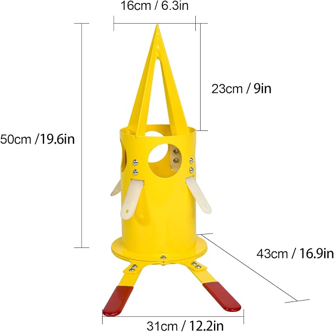 Big Bag Dispenser Bulk Bag Unloader Big bag animal feed unloader for warehouse farm home use Construction Industry (Yellow)