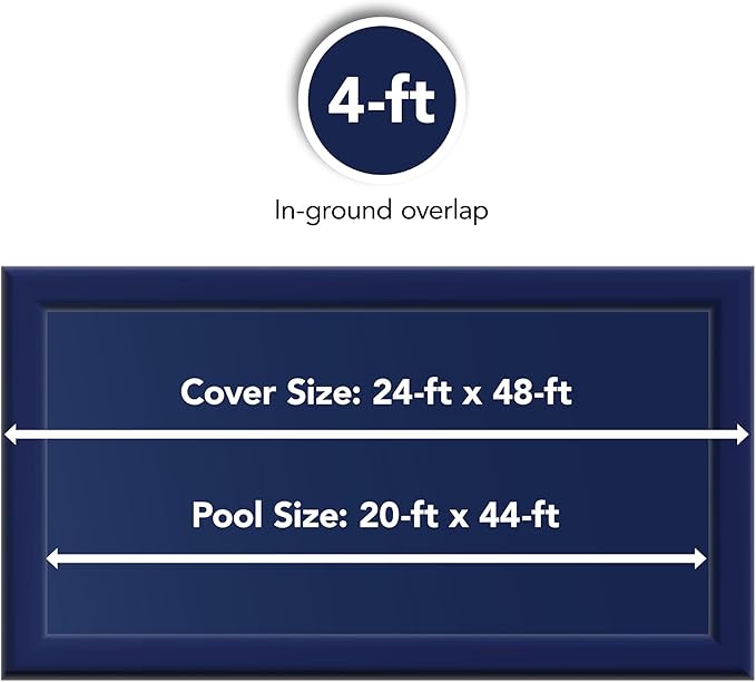 Blue Wave 20-ft x 44-ft Rectangular Leaf Net In Ground Pool Cover