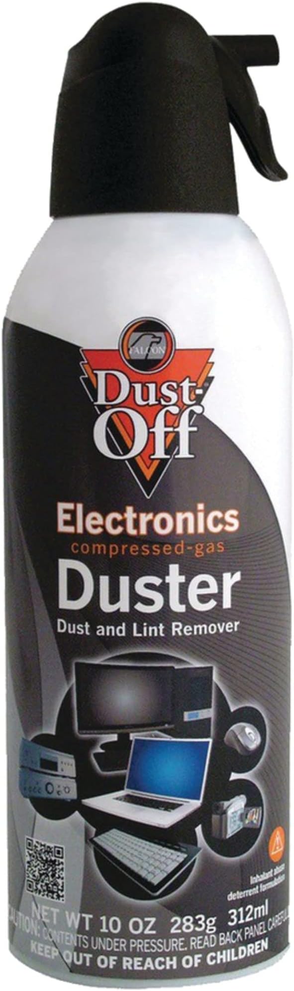 Falcon Safety Dust Off DPSXLRCP Compressed Gas, 10 Oz, Pack of 12
