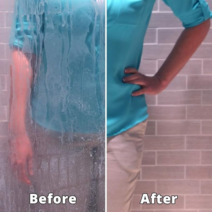 Rejuvenate Scrub Free Soap Scum Remover Cleaning Formula & Scrub Free Soap Scum Remover Shower Glass Door Cleaner Works on Ceramic Tile, Chrome, Plastic and More (2 Bottles x 24oz)