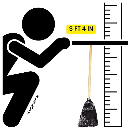 Carlisle FoodService Products 4168303 Synthetic Corn Toy/Lobby Broom with Wood Handle, Polypropylene Bristles, 40" Overall Length, Black (Case of 12)