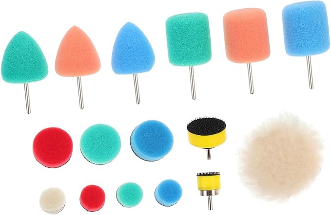 16pcs Car Buffing Pads Set Polishing Sponge Discs for Vehicle Detailing Easy to Use Buffing Wheel Kit for Car and Polishing