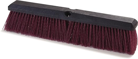 SPARTA Flo-Pac Plastic Heavy Sweep with Stiff Bristles for Cleaning, 24 Inches, Black