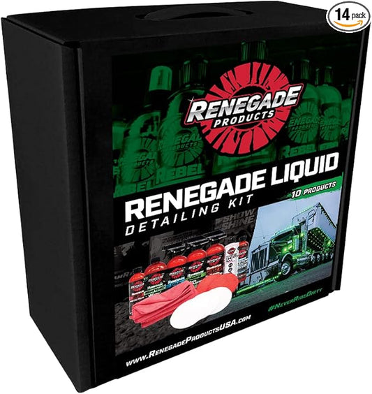 Ultimate Liquid Detailing Kit Which Includes a Liquid Metal Polish, Spray Wax, Liquid Wax, Rubber & Vinyl, Wash N' Wax, Chrome Cleaner, Wheel Protectant and Plenty of Microfibers