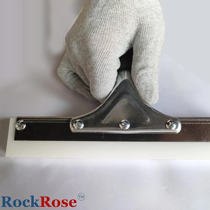 RockRose 8'' Big Mouth Squeegee Handle Professional Tinting Tool Heavy Duty Sturdy Stainless Steel Handle for Security Film Installation & Home Window Automotive Film Extra Leverage Pack 2 Units