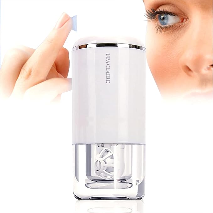 Ultrasonic Contact Lens Cleaner 2.0 (2nd Generation), Intelligent Cleaning Machine for Soft Contact Lenses, White