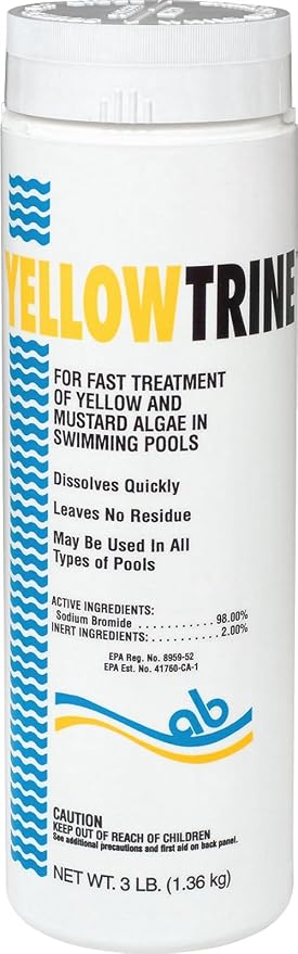 Applied Biochemists Pool 408622A Yellowtrine Swimming Pool Algaecide Cleanser, 3 lbs