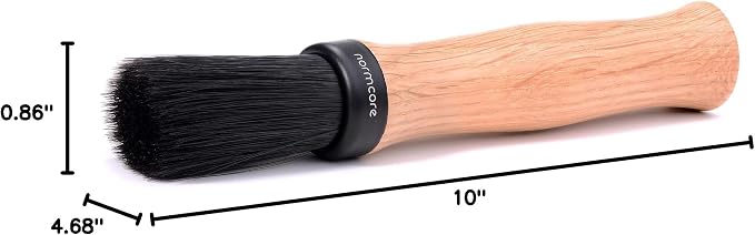 Normcore Barista Brush - Coffee Cleaning Brush - Natural American OAK Wood Handle Coffee Brush - Espresso Machine Cleaning Brush