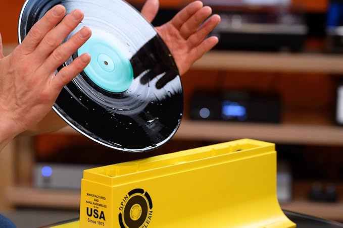 Spin-Clean Record Washer Kit | Vinyl Record Cleaner | Record Cleaning Kit | Alcohol-Free Solution | Snap-in Rollers | Wedge-Fit Brushes | 2 Lint-Free Drying Cloths | Perfect for 33, 48 & 78 RPM