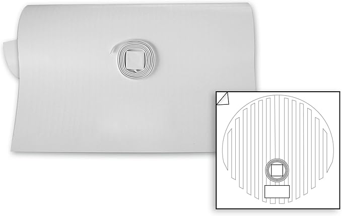 WarmlyYours Heated Mirror Defogger Circular 15x15 in. Self-Adhesive Anti Fog and Steam Electric Pad for Existing Bathroom Wall Mirrors