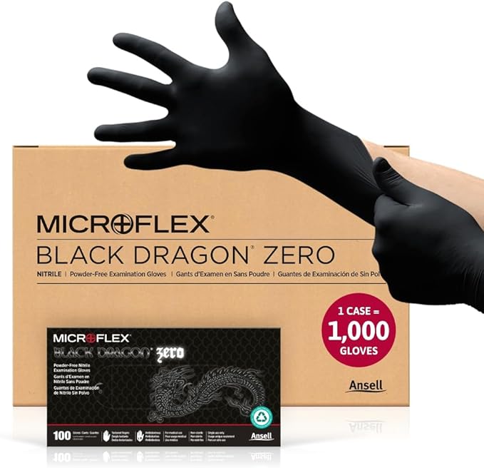 Disposable Nitrile Gloves w/Textured Fingertips for Medical, Industrial, Automotive Use