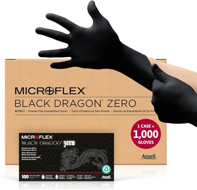 Disposable Nitrile Gloves w/Textured Fingertips for Medical, Industrial, Automotive Use