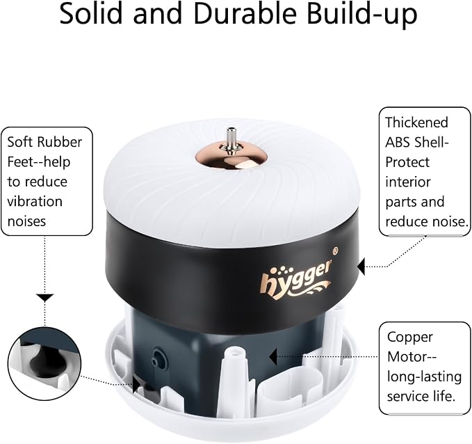 hygger 3W/8W Aquarium Air Pump, Powerful 50GPH/140GPH Adjustable Fish Tank Aerator, Ultra Quiet Oxygen Pump Aquarium Bubbler with Accessories for up to 300 Gallon Tank