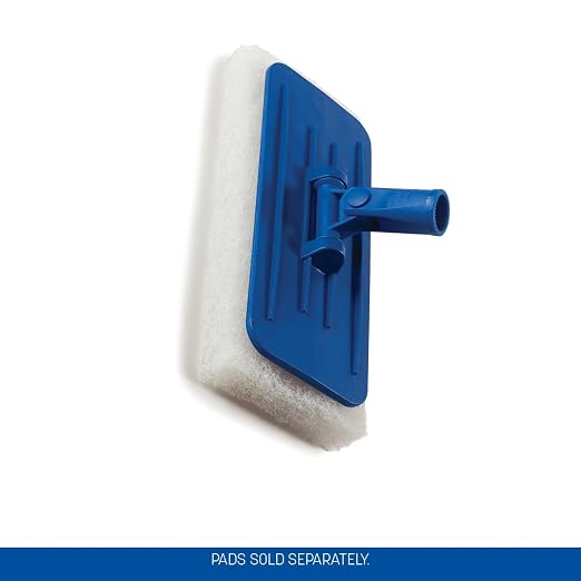 SPARTA Flo-Pac Swivel Pad Holder Cleaning Pad Holder, Floor Pad Holder with High Impact Plastic for Cleaning, 9.25 X 3.63 X 1.75 Inches, Blue