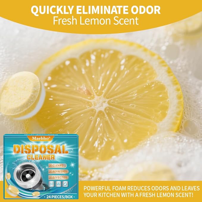 Coffee Maker Cleaner & Descaler Tablets and Garbage Disposal Cleaner and Deodorizer Tablets