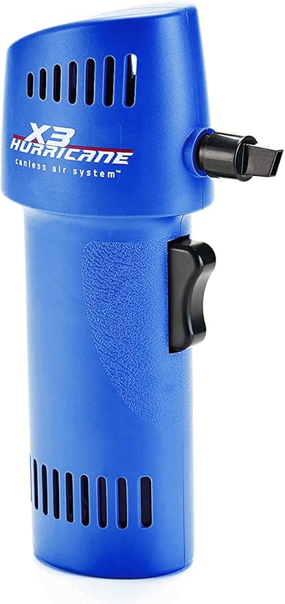 Canless Air Rechargeable Compressed Air Duster Can - Permanent - More Continuous Use Than Traditional Canned Air Dusters - Green Alternative for Computers & More - USA Made