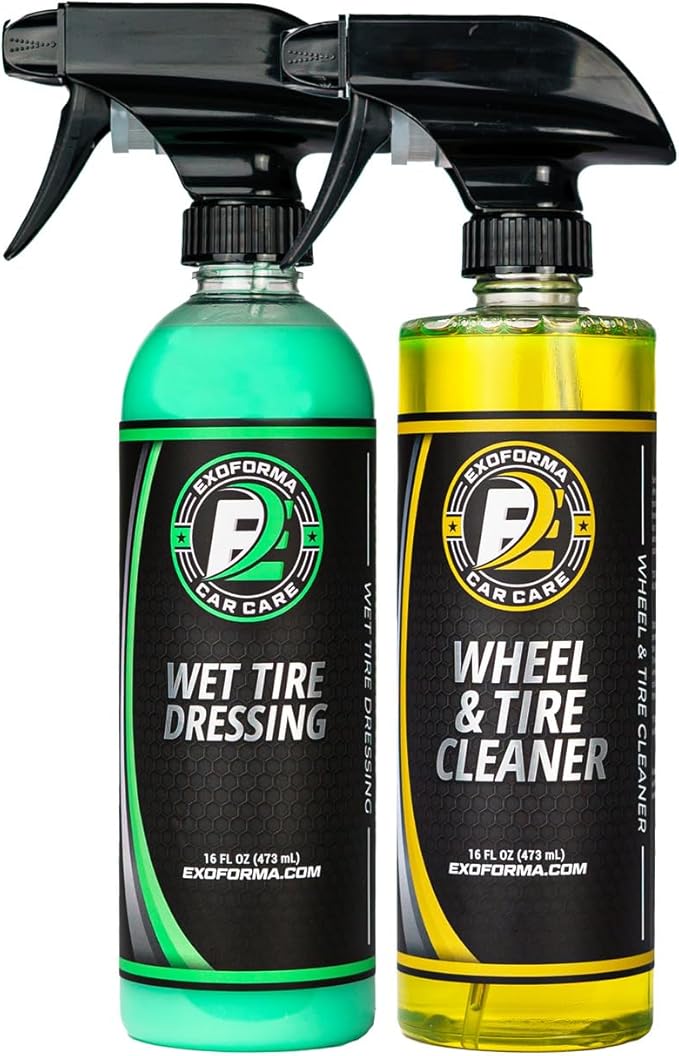 ExoForma Wheel & Tire Cleaner with Wet Tire Dressing Spray