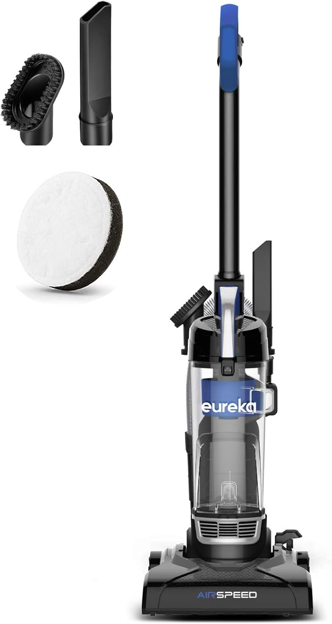 EUREKA Airspeed Ultra-Lightweight Compact Bagless Upright Vacuum Cleaner, Replacement Filter, Blue & Hamilton Beach 58148A Blender to Puree - Crush Ice - and Make Shakes and Smoothies