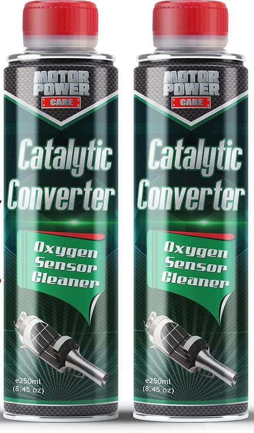 MotorPower Care Catalytic Converter Cleaner 2-Pack — Pass Smog & Emissions Test, Fix P0420/P0430 Check Engine Light | O2 Sensor & EGR Cleaner | Fuel Additive, 8.45 fl oz Each