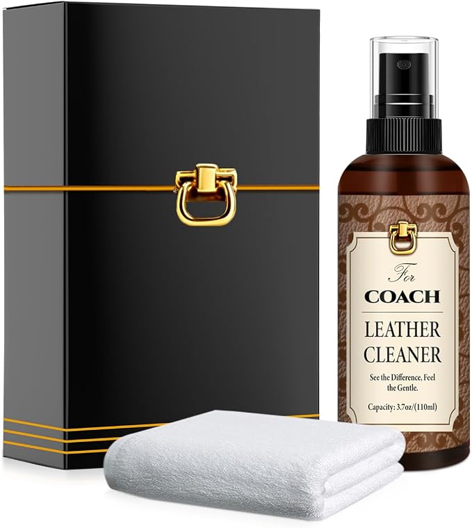 Leather Cleaner Set for Coach, Powerful Stain Removal | Eliminate Stains, Oil, and Dirt, Restores Original Shine to Bags, Non-Toxic Formula, Suitable for Coach Leathers