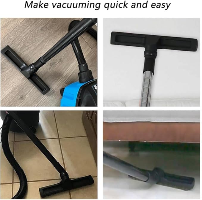 11 Pcs Household Vacuum Attachments for Shop Vac Accessories - 2 1/2" to 1 1/4" Vacuum Hose Adapter, 1 7/8" to 1" Adapter for Shop Vac, 1 1/4" Vacuum Brush Flexible Crevice Tool