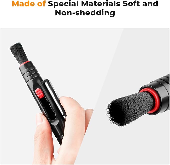 K&F CONCEPT Professional Lens Cleaning Pen*3 with Soft Brush, Carbon Head Lens Cleaning Pen Compatible with Canon, Nikon, Pentax, Sony Digital Camera Cleaning,AR VR Glasses Cleaning