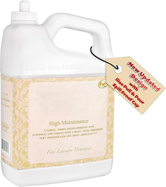 High Maintenance Wash Luxury Laundry Detergent - High Maintenance Laundry Detergent 128 oz (Pack of 1) ILIOS Packaging.