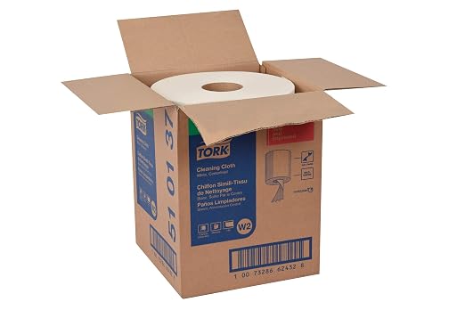 Tork Cleaning Cloth White W2, Reusable, 1 x 500 Cloths, 510137