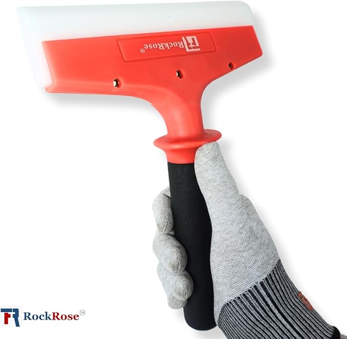 RockRose Squeegee Replacement Blade - Professional Window Tinting Tool High Pressure Vinyl Wrap Applicator for Multi Handles Auto Detailing & Water Removal Blade Pack 2 Units