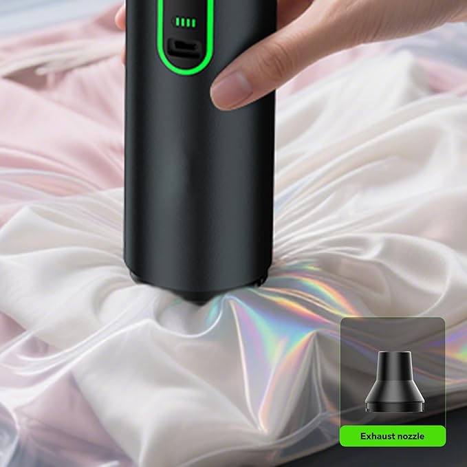 Car Vacuum, 4-in-1 Portable Mini Cordless Vacuum with 21000pa Suction Power, Vacuum Cleaner for Car, Space-Saving Shape, Type-C Charge, Design for Car & Outdoor Use