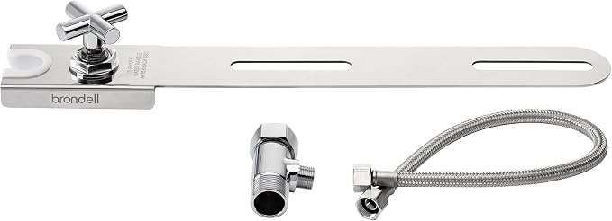 Brondell Hand-Held Bidet Holster Toilet Attachment with Integrated Shut-off, Accessory for Bidet Sprayers