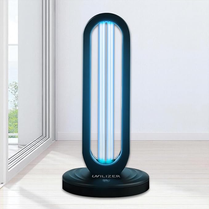 UVILIZER UV Light Home Disinfection Device & Ultraviolet Sanitizer Lamp for Home, Room & Office | Kills & Removes Dust Mites, Germs, Bacteria & Virus | Remote Control Included | U.S. Stock & Support