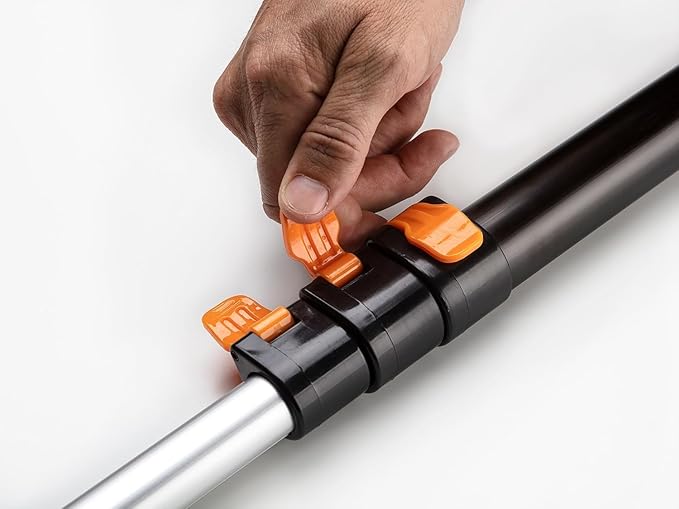 1.5-3 ft Long Paint Roller Extension Pole // Multi-Purpose Telescopic Extension Pole with Universal Twist-on Metal Tip // Lightweight & Sturdy Extendable Pole for Painting Dusting and Window Cleaning