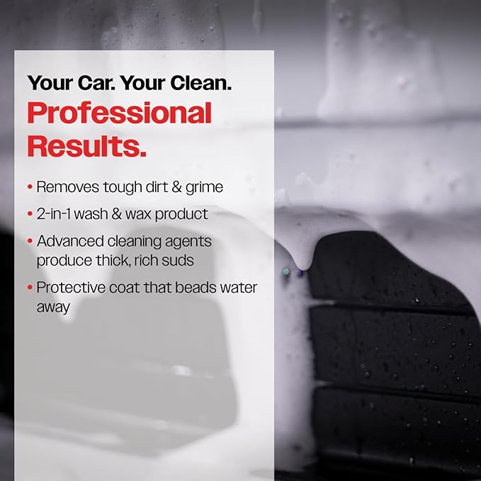 Malco Ultra Violet Premium Wash'n Wax – Best 2-in-1 Car Wash and Wax/Cleans and Provides A Durable, High-Gloss Shine in One Fast and Easy Step / 64Oz. (107164)